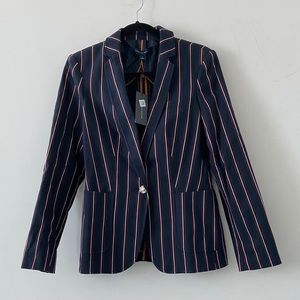Women’s Tommy Hilfiger Striped Single Button Blazer Size 6